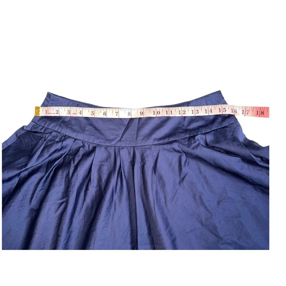 New York and Company Flare MIDI Skirt Blue, Size 6 - Picture 4 of 5